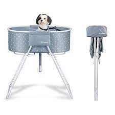 Furesh Elevated Folding Dog Bath Tub And Wash Station For Bathing Shower And Grooming Foldable And Portable Indoor And Outdoor Perfect For Small And Medium In 2021 Dog Bath Tub Dog