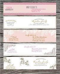 Wrap Around Address Labels Printable Diy For Showers Etsy