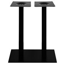 Prolongez aussi votre plan de travail à la hauteur qui vous convient grâce au pied de bar réglable ou au pied de péninsule réglable ! Pied De Table Haute Mange Debout Rectangulaire F58 En Fonte Noir Ultra Plat