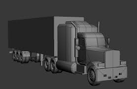 Https Free3d Com 3d Model Lowpoly Truck 3720 Html 3d Model Trucks Model