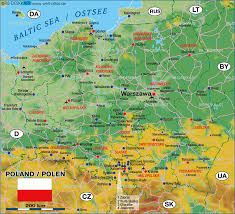 Karte von polen mit den wichtigsten städten sowie den nachbarstaaten. Karte Von Polen Land Staat Welt Atlas De