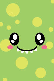 Green Dinosaur Face Cute Wallpapers Kawaii Wallpaper Cute Monsters