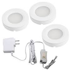 Led Under Cabinet Lighting Kit 2watt Warm White Led Puck Lights With Ul Listed Power Adapter For Closet Kitchen Cabinet Under Counter Lighting Surface Recessed Mount 3pcs Amazon Com Industrial Scientific