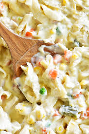 Chicken Noodle Soup Casserole Is Comfort Food At Its Best A Warm Creamy Combination Chicken Noodle Casserole Campbells Soup Recipes Creamy Chicken Casserole