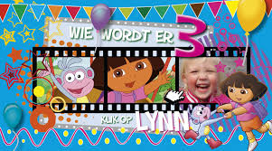 Gefeliciteerd met de geboorte van jullie meisje 💜😘. Lynn 3 Jaar Uitnodiging Dora Kaartjes Verjaardag Verjaardag Uitnodiging Kinderen