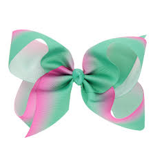 Suitable for ages three and up. 150pcs Dhl Free Shipping Jojo Siwa Large Green And Pink Ombre Signature Hair Bow Hair Bows Bow Bowpink Hair Bow Aliexpress