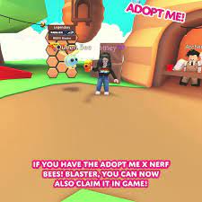 The gamers are hanging tight for the bee blaster adopt me code to obtain the computerized toy by means of the. Adopt Me On Twitter If You Have The Adopt Me X Nerf Bees Blaster You Can Now Also Claim It In Game In The Coffee Shop We Ll Also Be Reverting The Changes