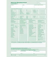 Schreiben sie im wohnungsübergabeprotokoll auch auf, ob die wohnung renoviert oder unrenoviert übergeben wird. Rnk 980 Wohnungsubergabeprotokoll Burobedarf Thuringen