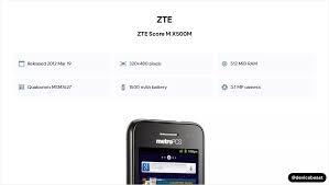 ZTE Score M X500M Image Gallery ...