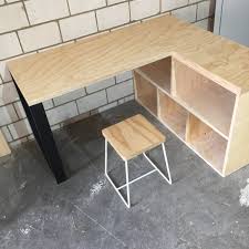 Materials Made From Bc Grade Ply Wood Finished With Three Coats Of Polyurethane Water Based Standard Height Is 750mm Heigh Corner Desk Desk Sewing Room Design