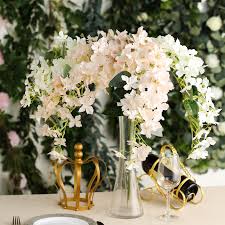 Find great deals on ebay for wedding centrepiece bouquet orange. 4 Stems 41 Tall Silk Hydrangea Artificial Flowers Wedding Party Centerpieces Ebay