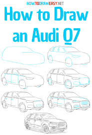 Don't get thrown by the panda name, they actually look more like (and are. How To Draw An Audi Q7 How To Draw Easy