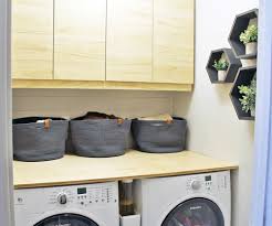 It is more durable and requires less you can install a countertop over the machines to serve as a spot to fold and organize your. Diy Wood Countertop For 60 Tag Tibby Design