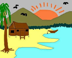2020 · us 8 3 50 off hq liburan pantai biru langit lukisan gambar dengan angka dinding seni dekorasi rumah modern gambar baru musim panas yang unik. Halaman Download Gambar Pemandangan Tepi Pantai Kartun Toko Fd Flashdisk Flas