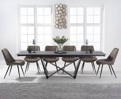 It's transitional with a farmhouse feel! Blenheim 180cm Extending Grey Stone Dining Table With Marcel Antique Chairs