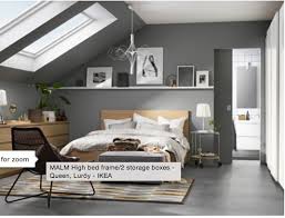 Ikea Malm Bedroom Gray Walls Malm Bed Frame High Bed Frame Malm Bed