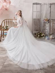 ❤ top qualität & günstiger preis. Brautkleider Langarm Federn Jewel Neck Brautkleider Mit Kathedrale Zug Milanoo Com