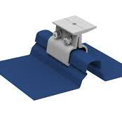 02 is rail-based clamp for solar installation on standing ...