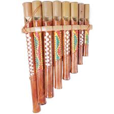 Flute De Pan En Bambou Peinte A La Main Instrument De Musique Marron Chocolat Achat Vente Instrument De Musique Cdiscount