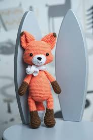 Crochet Fox Toy Plush Fox Toy Gift For Little Girl Stuffed Etsy In 2020 Crochet Fox Little Girl Gifts Fox Toys
