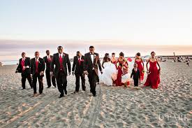 Beach Wedding Party Photography Beach Wedding Red Beach Wedding White Red And White Weddings