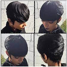 Brazilian Virgin Hair 27 Pieces Short Human Hair Weave With Free Closure 27 Piece Weave Human H Short Hair Styles Short Weave Hairstyles Quick Weave Hairstyles