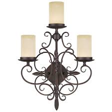 3 Light Imperial Bronze Wall Sconce 1j862 Champions Lighting