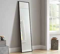 Berke Narrow Iron Frame Floor Mirror In 2020 Foyer Decorating Pottery Barn Decor Floor Mirror