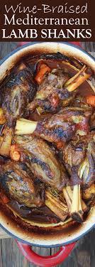 To create a flavorful braising liquid you need to start by softening some vegetables. Mediterranean Style Wine Braised Lamb Shanks Recipe The Mediterranean Dish Braising And Slow Cooke Lamb Shank Recipe Braised Lamb Shanks Recipe Braised Lamb