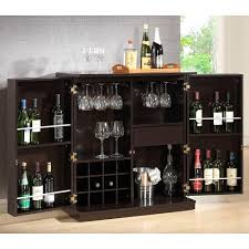Amazoncom wine rack rustic liquor cabinet shown in dark via amazon.com. Bar Cabinets Home Depot Kitchen Cabinets