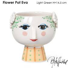 楽天市場】EVA Flower Pot エヴァ・フラワーポット H14.5cm グリーン ビヨン・ヴィンブラッド Bjorn Wiinblad  フラワーベース 花瓶 北欧デンマーク 56517 北欧雑貨 おしゃれ かわいい : little by little