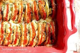 Tian De Pommes De Terre Tomates Courgettes Et Mozzarella Food Cooking Food Humor