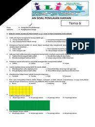 Pilihlah a, b, c atau d pada jawaban yang paling benar ! Soal Tematik Kelas 3 Sd Tema 6 Subtema 4 Penghematan Energi Dan Kunci Jawaban Pdf