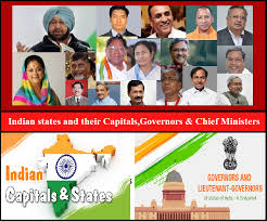 List Of Indian States And Their Capitals Governors Chief