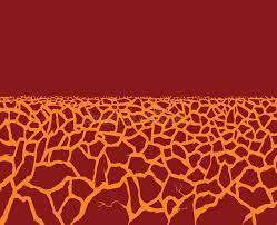 Molten Magma. Vector Drawing Of Volcanic Lava Stock Vector - Illustration  Of Glowing, Landscape: 202207861