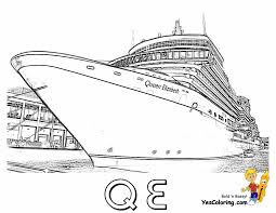 Where are the cruise ship companies? Colouring Cruise Ship Of Queen Elizabeth Ocean Liner In 2021 Titanic Cruise Ship Coloring Pages