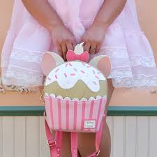Loungefly على X: "Sprinkle a dash of sass 🎀 to your look with the  #Loungefly Disney Marie Sprinkle Cupcake Cosplay mini backpack & wallet ~  available