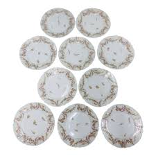 Doré soucoupe babiole antique limoges assiette vase poisson floral peint fleurs signé chocolat rose plaque pouyat tasses français haviland peint à la main assiettes vintage rare bol porcelaine main jean artiste roses france plaques grand antiquité plateau chargeur. Limoges France Salad Plates With Floral Swags Design Set Of 10 Chairish