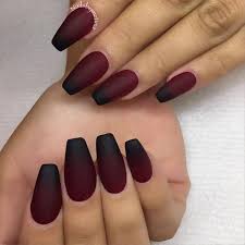 Black And Red Ombre Acrylic Nails 10 Thanksgiving Nail Art Design To Try November S Fourth Thursday Is Too Close And Everyone Is Re Matte Nails Design Matte Maroon Nails Maroon Nail Designs