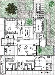 تصميم فيلا دور واحد ايجي ريفيت مع إمكانية توسعة مستقبلية Square House Plans Home Design Floor Plans Narrow House Plans