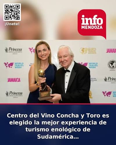 📰 Centro del Vino Concha y Toro es elegido la mejor experiencia de turismo enológico de Sudamérica 🔗 Nota completa: https://infomendoza.info/infovino/ centro-del-vino-concha-y-toro-es-elegido-la-mejor