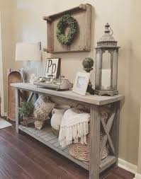 Clear Lamp And Lantern For Foyer Table Farm House Living Room Farmhouse Console Table Farmhouse Decor Living Room