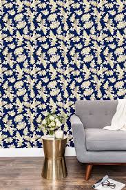 Navy And Gold Peel And Stick Wallpaper Self Adhesive Wallpaper Etsy In 2020 Peel And Stick Wallpaper Gold Accent Wall Self Adhesive Wallpaper
