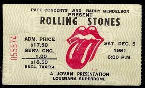 The Rolling Stones Ticket Stub Rolling Stones Concert Rolling Stones Rolling Stones Tour
