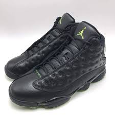Jordan 13 White Lucky Green Black Nike Air Jordan 13 Retro Mens Shoes Black Altitude Green 414571 042 Leather Mens Shoes Black Air Jordans Air Jordan Shoes