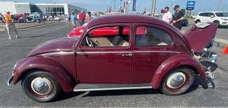 Image result for Bordeaux Red 1950 Beetle