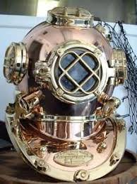 Maritime Divers Helmet Centerpiece On Tables With Light Inside Diving Helmet Diving Gear Deep Sea Diving