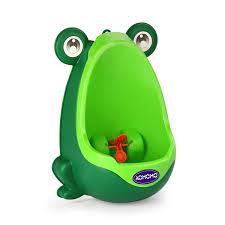 Amazon Com Aomomo Frog Potty Training Urinal For Boys Toilet With Funny Aiming Target Green Baby