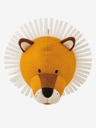 Voir plus d'idées sur le thème animaux en tissu, peluche, doudou. Trophee Mural Lion Orange Vertbaudet