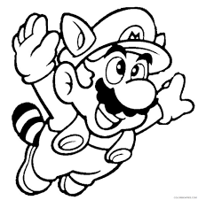 He is the title character of the mario video game franchise and the mascot of japanese video game company nintendo. Super Mario 3 Coloring Pages Coloring4free Coloring4free Com